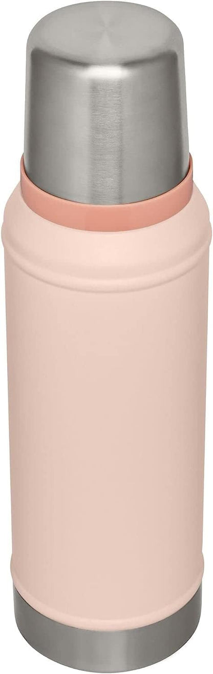 Stanley Classic Vacuum Insulated Wide Mouth Bottle - Limestone - BPA-Free 18/8 Stainless Steel Thermos for Cold & Hot Beverages - 1.0 QT