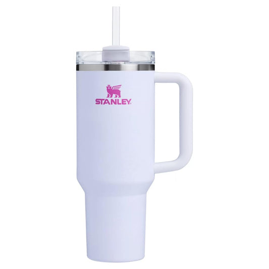 STANLEY Quencher 40 Ounce Vacuum Insulated Stainless Steel Tumbler with Handle Lid and Straw, Thermos for Hot and Cold Drinks, 1,180 L, CRYSTAL CRUSH