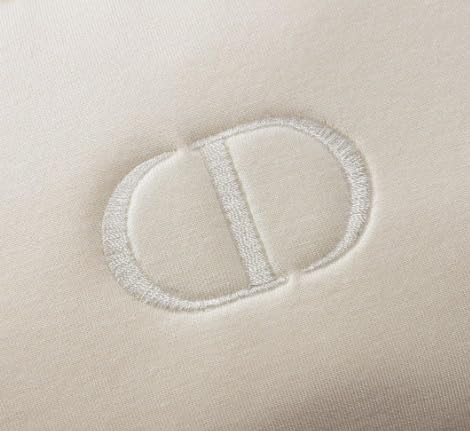 Dior Christian Dior Pouch Beige Velvet Cosmetic Pouch Novelty Pouch Logo Gift [Parallel import goods], beige