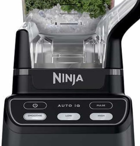 Ninja Smoothie iQ Blender, 1400 Watt Max, 70 oz Jug, Auto-iQ Program, Total Crushing Blades, BPA Free, Large, Black CO750B-Black