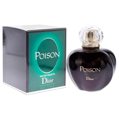 Poison By Christian Dior For Women. Eau De Toilette Spray Black 1.7 Fl Oz