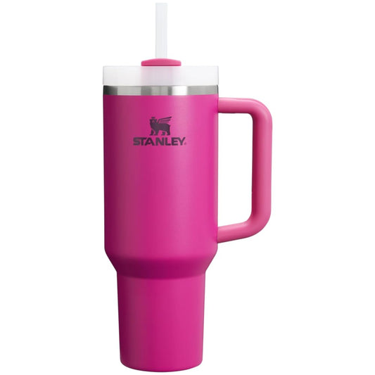 STANLEY Quencher H2.0 FlowState Stainless Steel Vacuum Insulated Tumbler with Lid and Straw for Water, Iced Tea or Coffee - Cream 2.0 40 Oz