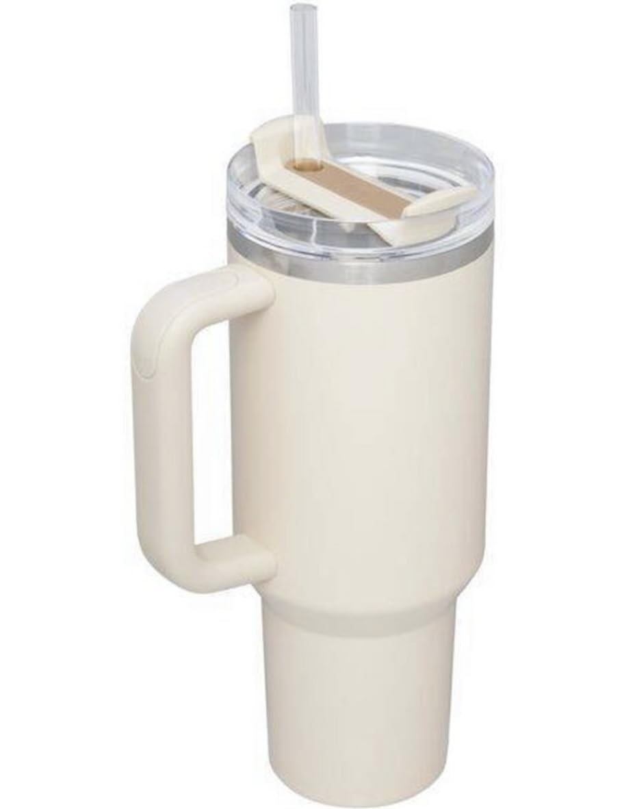 STANLEY 40 oz Stainless Steel H2.0 Flowstate Quencher Tumbler - Hearth & Hand™ with Magnolia (Best Beige) RARE