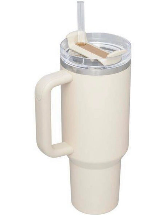 STANLEY 40 oz Stainless Steel H2.0 Flowstate Quencher Tumbler - Hearth & Hand™ with Magnolia (Best Beige) RARE