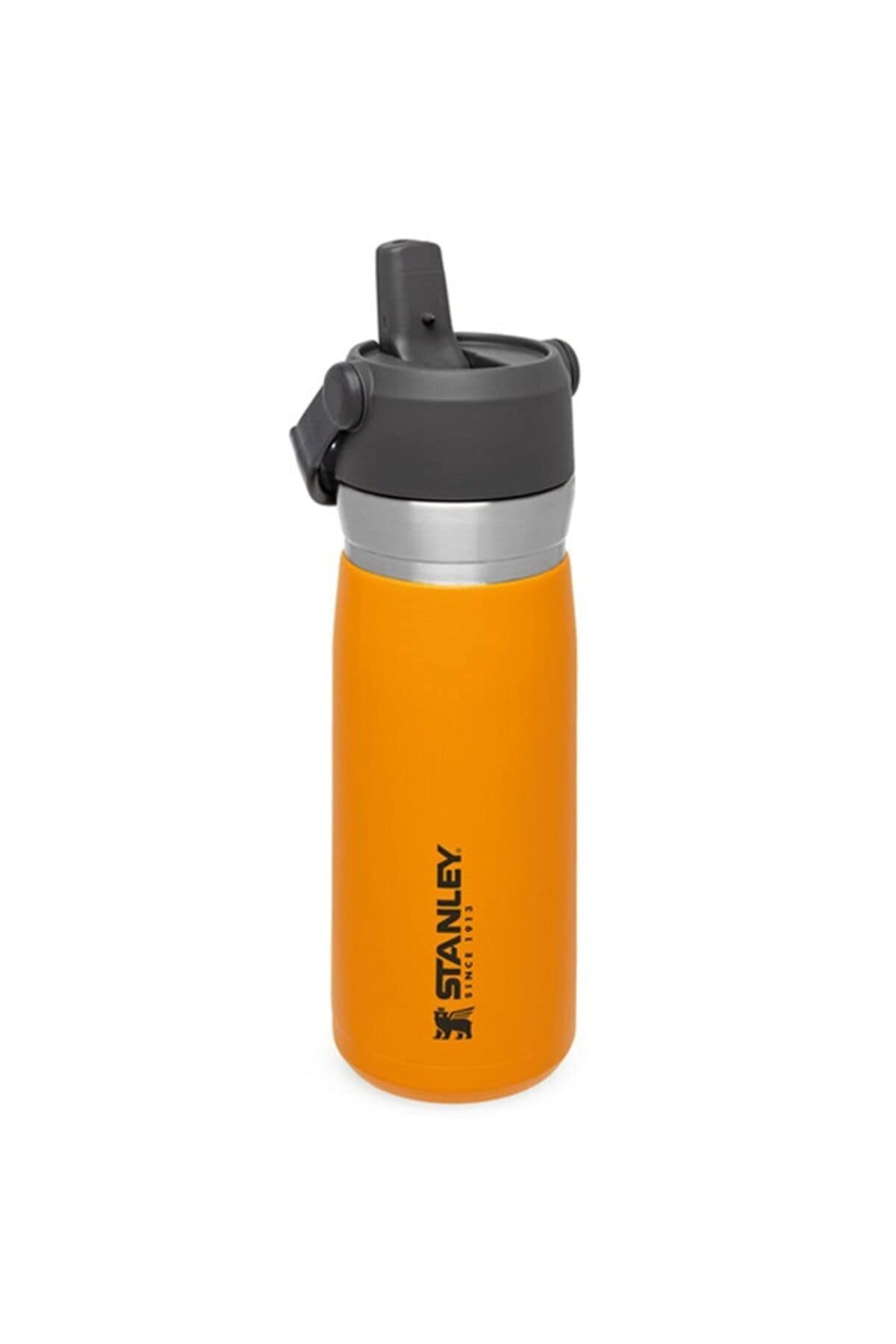 STANLEY Iceflow Stainless Steel Water Bottle With Straw 0.65L - Keeps Cold For 12+ Hours - Leakproof - BPA-Free Thermal Flask - Dishwasher Safe - Saffron