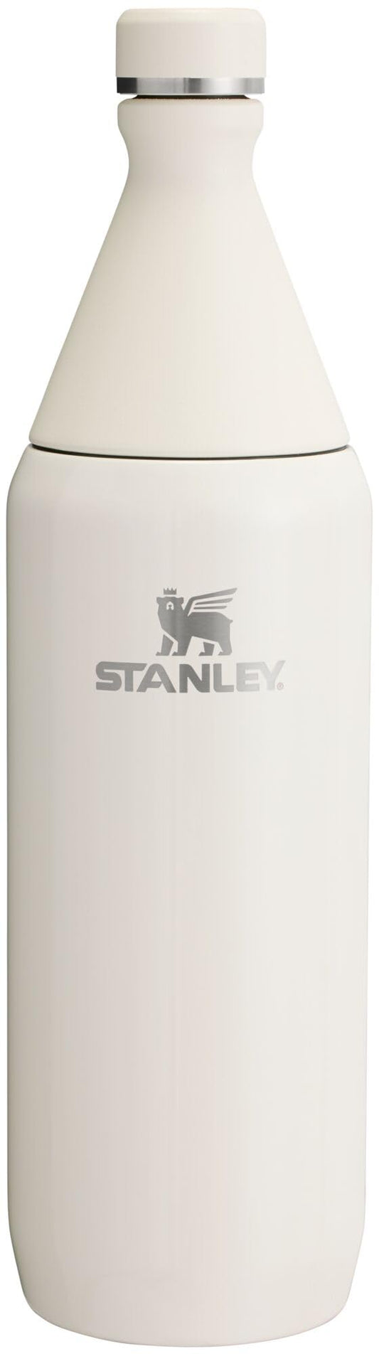 Stanley All Day Slim Bottle 34 oz | Twist On Lid with Leakproof Seal | Slim Design for Travel & Gym | Insulated Stainless Steel | BPA-Free | Cream