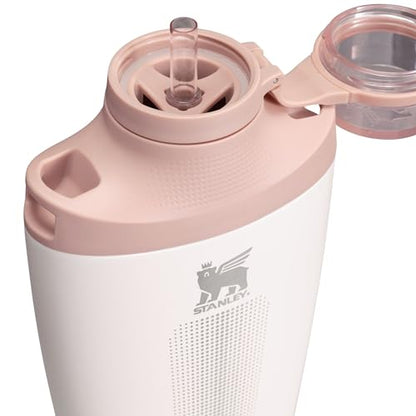 Stanley Cross Bottle 23 oz | Travel Water Bottle with Jacquard Strap | Leakproof Tritan Lid with Removable Straw | Insulated Stainless Steel | BPA-Free | Rose Quartz