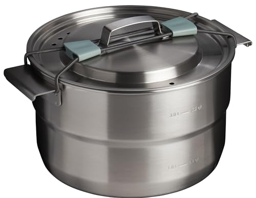 Stanley Wildfare Core 26-Piece Complete Camp Kitchen Cook Set | 4 qt Pot with Lid, 8in Fry Pan | 4 Table Settings, Plates, Bowls, Utensils | Camping Essentials for Your Camp Kitchen | BPA-Free