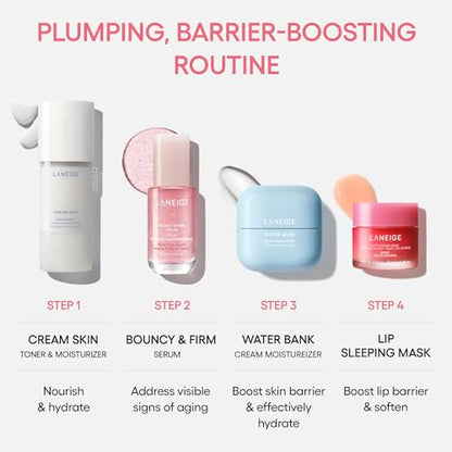 LANEIGE Bouncy & Firm Serum: Korean Slow Aging Collagen Serum with Peptides for Plumping, Firming, & Hydrating