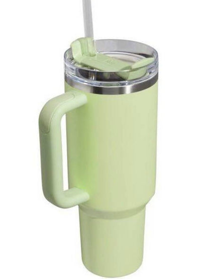 STANLEY 40 oz Stainless Steel H2.0 Flowstate Quencher Tumbler (Pale Lime)