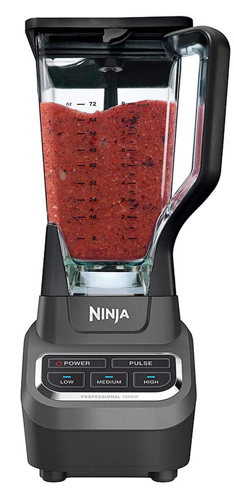 Ninja Black Metal/Plastic Blender 72 oz 3 speed