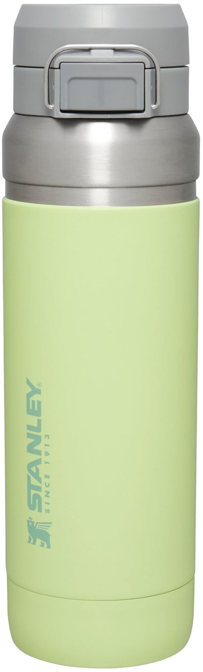 STANLEY Quick Flip GO Water Bottle 36 oz | Push Button Lid | Leakproof and Packable for Travel and Sports | Insulated Stainless Steel | BPA-Free | Citron