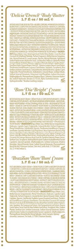 SOL DE JANEIRO Rio Trio Body Cream Discovery Set - Brazilian Bum Bum Cream, Delicia Drench Body Butter, Bom Dia Bright 50 ml - Amazon Exclusive
