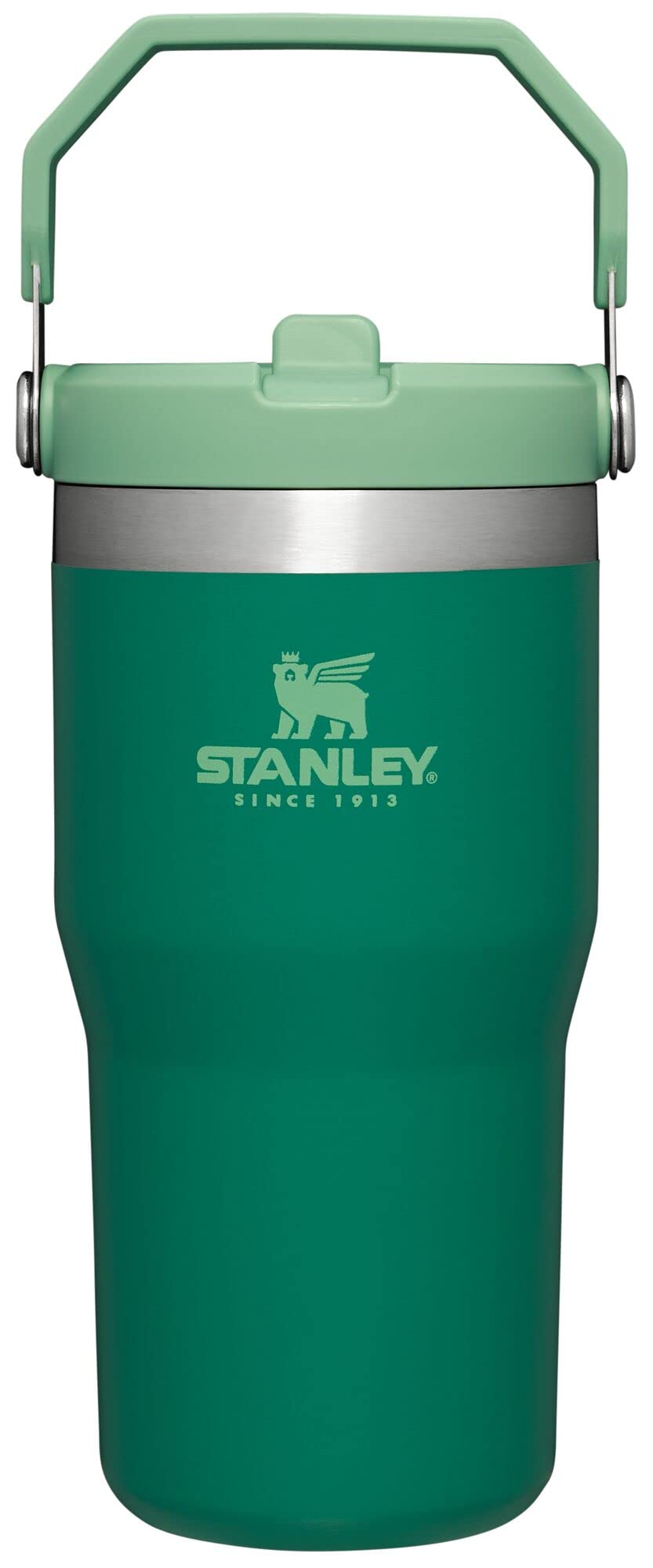 Stanley IceFlow Flip Straw Tumbler with Handle 20 oz | Twist On Lid and Flip Up Straw | Leak Resistant Water Bottle | Insulated Stainless Steel |BPA-Free | Alpine