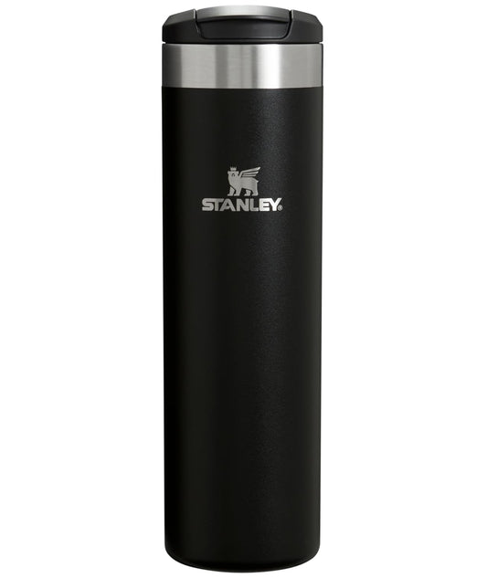 Stanley AeroLight Transit Bottle 20 oz | Locking Drink Through Lid | Leak Resistant Water Bottle or Coffee Travel Mug | Lightweight Insulated Stainless Steel | BPA-Free | Black