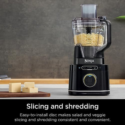 Ninja | All-in-One Blender & Food Processor | Best for Smoothies, Cookie Dough, Salsas, Cole Slaw & More | BlendSense Intelligence for Perfectly Smooth Results | 1800 Watt | Black | TB401