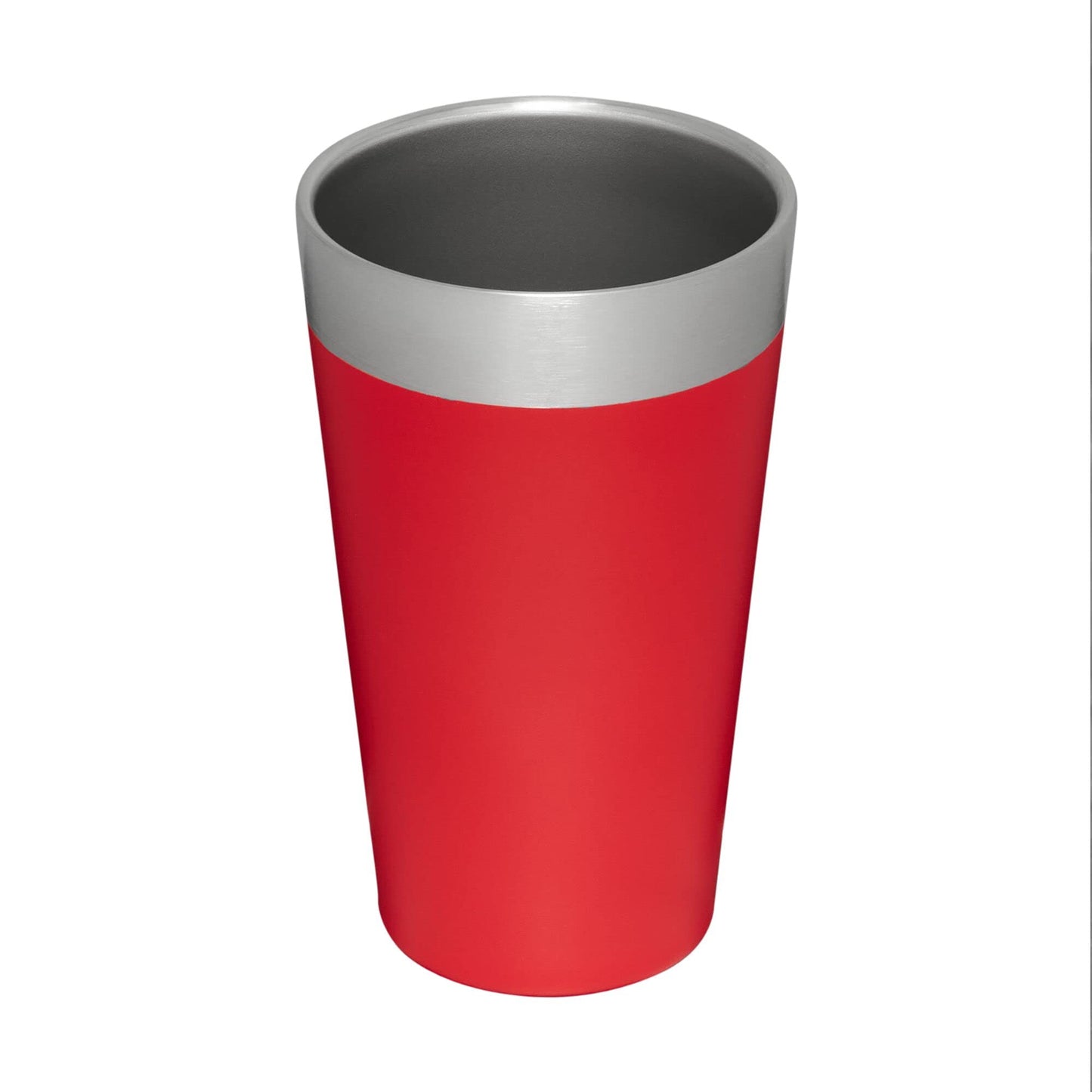 Stanley Adventure Stacking Beer Pint Glass 16oz | Stackable Drinking Cup for Cold Beverages | Dishwasher Safe | Insulated Stainless Steel Tumbler | BPA-Free | Lava