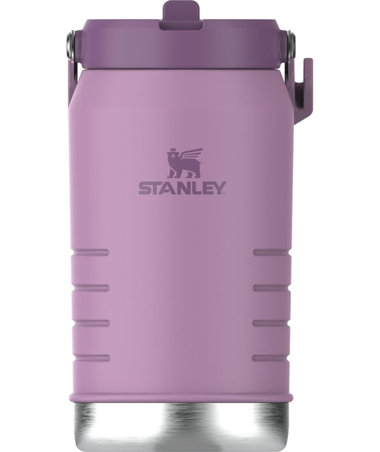 Stanley IceFlow 2.0 Flip Straw Jug with Handle 64 oz | Twist On Lid and Flip Up Straw | Leakproof for Travel and Sports | Insulated Stainless Steel |BPA-Free | Lilac