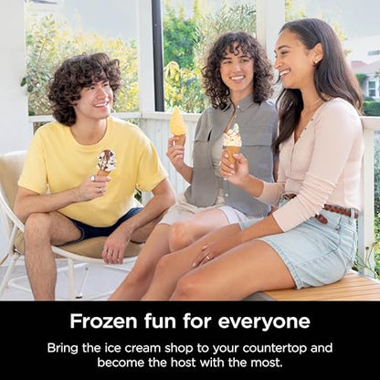 Ninja CREAMi Swirl Ice Cream and Soft Serve Maker, Sorbet, Milkshake, Frozen Yogurt, Low Calories Program & More, 13-in-1, Soft Serve Handle & (2) CREAMi Swirl 16oz Pints, For Kids & ALL ages, NC701C