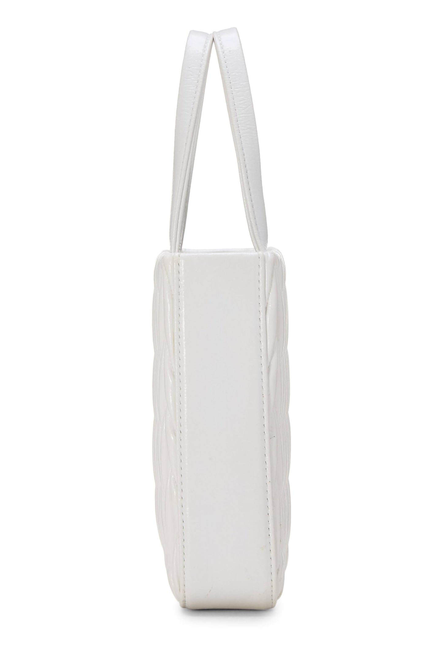 Miu Miu, Pre-Loved White Nappa Convertible Top Handle Bag, White
