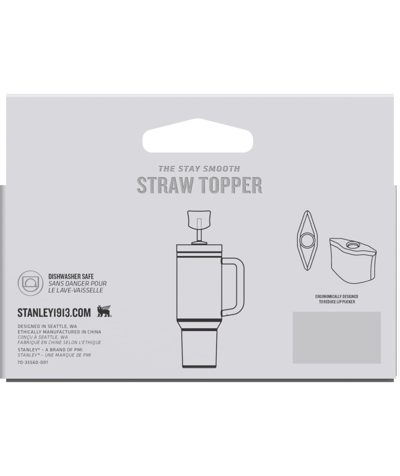 STANLEY Quencher Stay Smooth Anti-Pucker Straw Topper 2-Pack | Ergonomic Sip Through Straw Cap for Tumbler with Handle | Silicone Accessory for Drinking Cup | BPA-Free | Pink Dusk