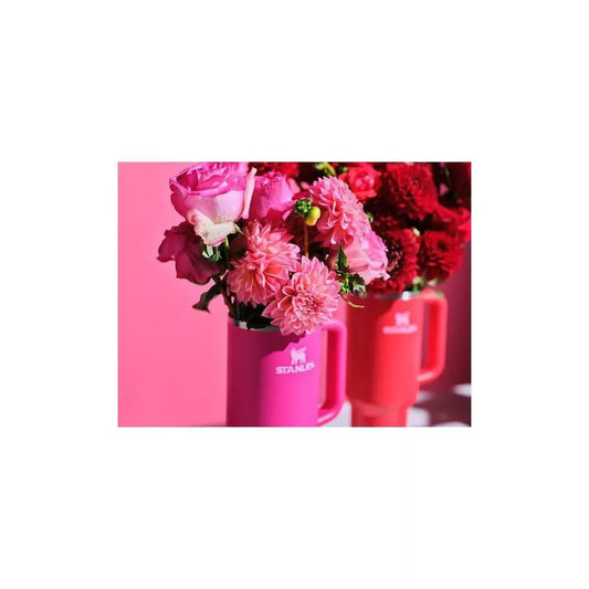 STANLEY 40 oz. Quencher H2.0 Valentines Day Tumbler - Cosmo Pink