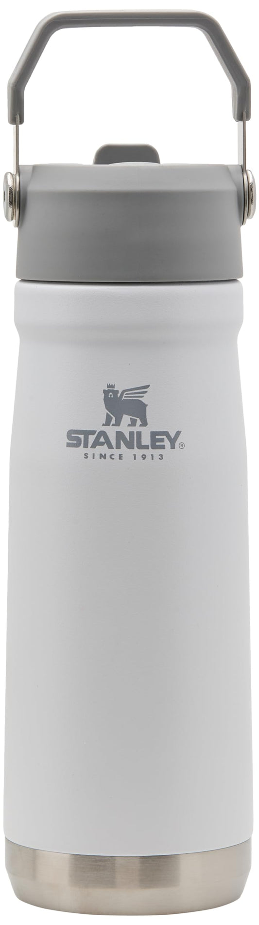 Stanley IceFlow Flip Straw Water Bottle 22 oz | Built-In Straw for Travel and Sports | Lightweight and Leak Resistant | Insulated Stainless Steel | BPA-Free | Polar