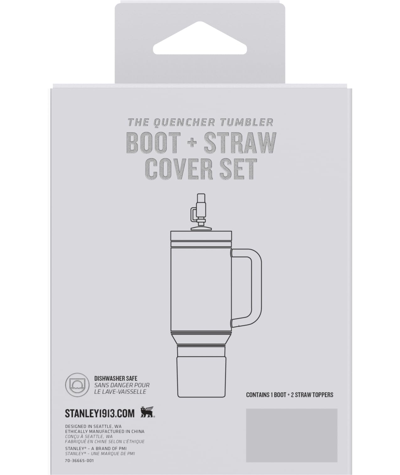 STANLEY Quencher Boot and Straw Cover Cap | Anti-Slip Silicone Protector for 20 & 30 oz Tumbler with Handle | Accessory Set for Stainless Steel Drinking Cup | Seafoam