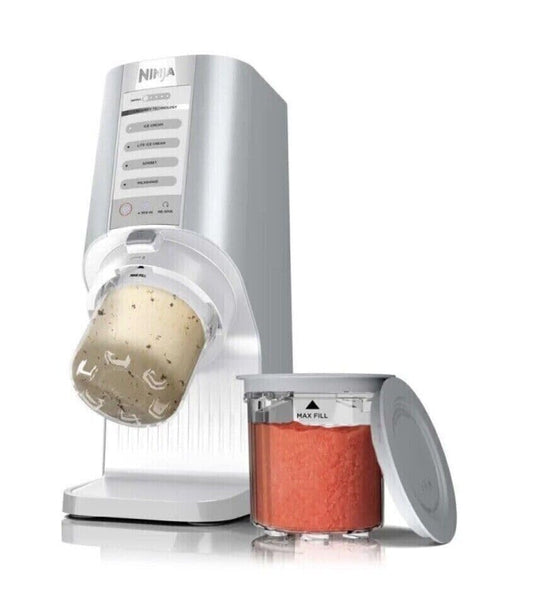 Ninja NC100 CREAMi Breeze 5-in-1 Ice Cream & Frozen Treat Maker, for Ice Cream, Gelato, Sorbet, Milkshakes, Smoothie Bowls & More, 5 One-Touch Programs, (2) Pint Containers & Lids, Perfect for Adults