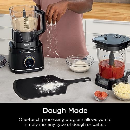 Ninja | All-in-One Blender & Food Processor | Best for Smoothies, Cookie Dough, Salsas, Cole Slaw & More | BlendSense Intelligence for Perfectly Smooth Results | 1800 Watt | Black | TB401