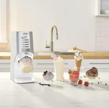 Ninja NC100 CREAMi Breeze 5-in-1 Ice Cream & Frozen Treat Maker, for Ice Cream, Gelato, Sorbet, Milkshakes, Smoothie Bowls & More, 5 One-Touch Programs, (2) Pint Containers & Lids, Perfect for Adults