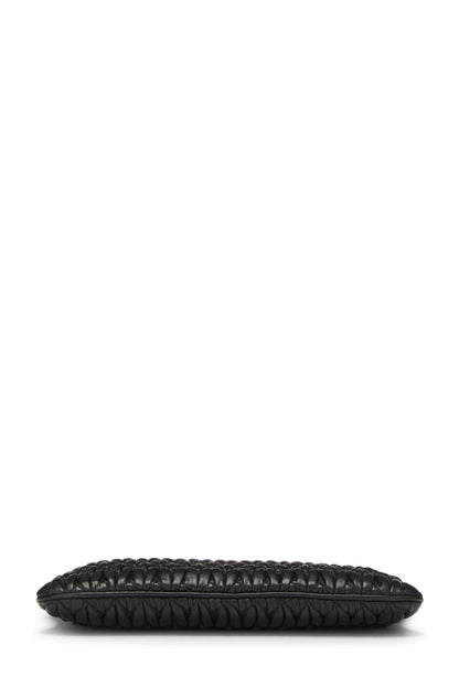 Miu Miu, Pre-Loved Black Nappa Crossbody, Black