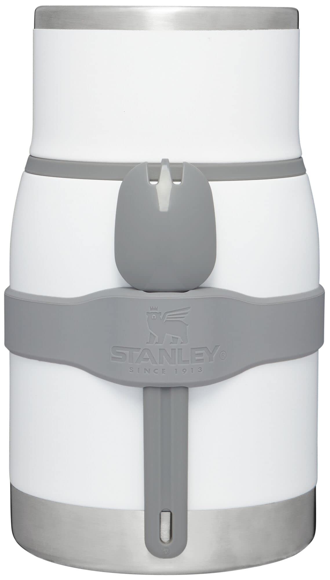 Stanley Adventure To-Go Food Jar and Spork 24 oz | Vacuum Insulated Thermos Food Container | Wide Mouth Screw On Lid | Packable for Travel | Stainless Steel with Leakproof Lid | BPA-Free | Polar