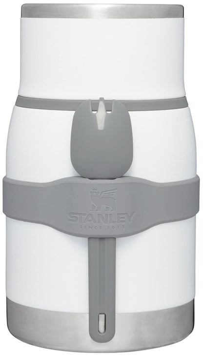 Stanley Adventure To-Go Food Jar and Spork 24 oz | Vacuum Insulated Thermos Food Container | Wide Mouth Screw On Lid | Packable for Travel | Stainless Steel with Leakproof Lid | BPA-Free | Polar