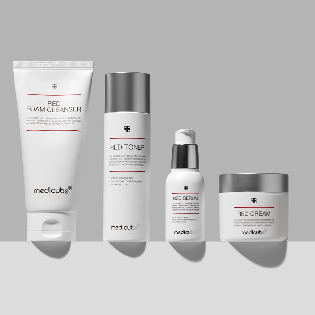 medicube Red Cream 2.0 || Low-irritating formula for trouble-prone skin | Soothing and relieving | Formulated with BHA, Niacinamide & Adenosine | Non-comedogenic | Korean skincare (1.69fl.oz.)