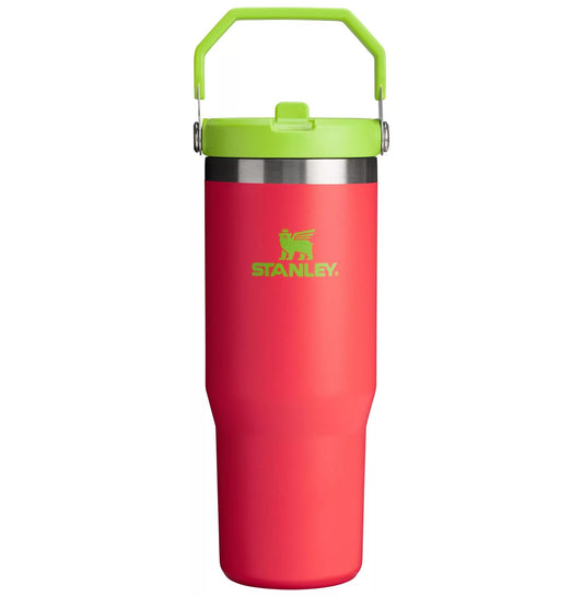 STANLEY Stainless Steel IceFlow Flip Straw Tumbler (Hibiscus, 30 oz)
