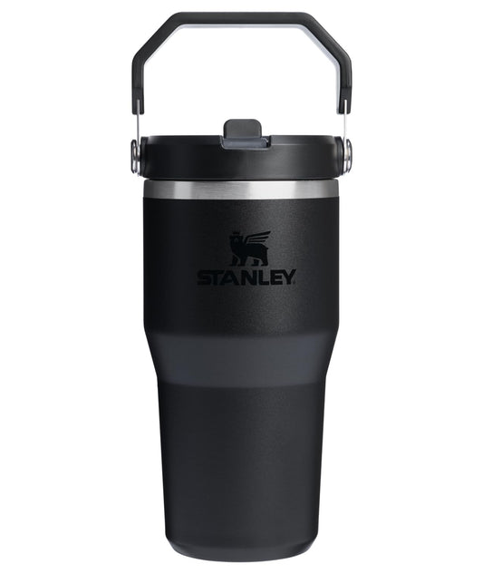 Stanley IceFlow 2.0 Flip Straw Tumbler with Handle 20 oz | Twist On Lid and Flip Up Straw | Leak Resistant Water Bottle | Insulated Stainless Steel | BPA-Free | Black 2.0