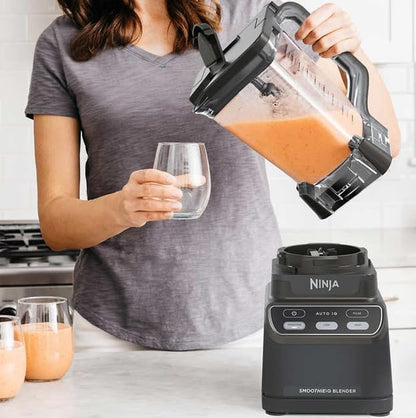 Ninja Smoothie iQ Blender, 1400 Watt Max, 70 oz Jug, Auto-iQ Program, Total Crushing Blades, BPA Free, Large, Black CO750B-Black