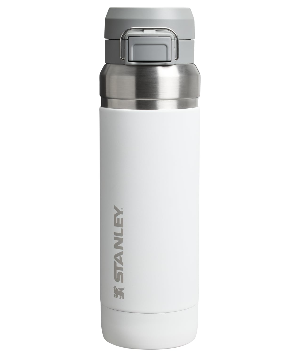Stanley Quick Flip GO Water Bottle 36 oz | Push Button Lid | Leakproof and Packable for Travel and Sports | Insulated Stainless Steel | BPA-Free | Frost