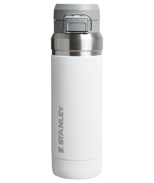 Stanley Quick Flip GO Water Bottle 36 oz | Push Button Lid | Leakproof and Packable for Travel and Sports | Insulated Stainless Steel | BPA-Free | Frost