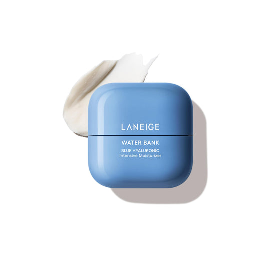 LANEIGE Water Bank Blue Hyaluronic Intensive Moisturizer: Hydrating Face Cream for Very Dry Skin with Squalane & Peptide for Skin Barrier Support, Dermatologist-Tested
