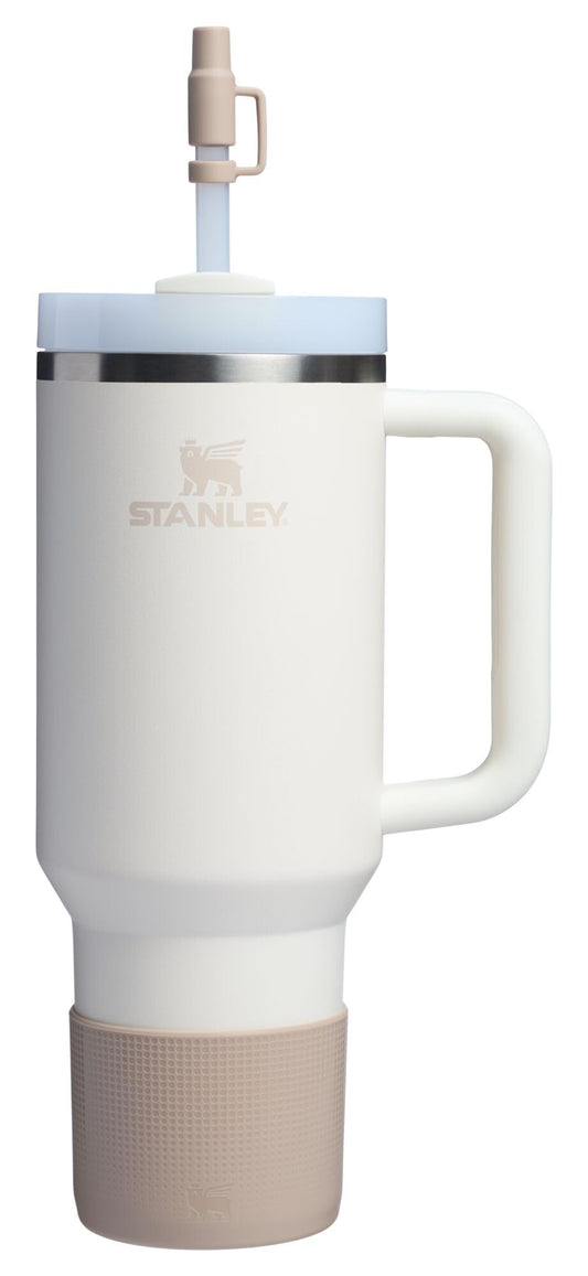 STANLEY Quencher Boot and Straw Cover Cap | Anti-Slip Silicone Protector for 40 oz Tumbler with Handle | Accessory Set for Stainless Steel Drinking Cup | BPA-Free | Sand