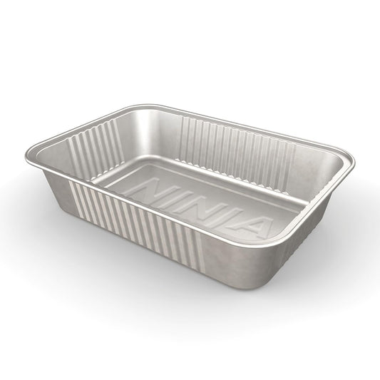 Ninja FlexFlame Upgrades Grease Tray Liners, Durable Aluminum, Disposable Drip Pans, Hassle-Free Cleanup, Set of 10, Compatible with PG300 Series, XSKGRSTRAYLNR