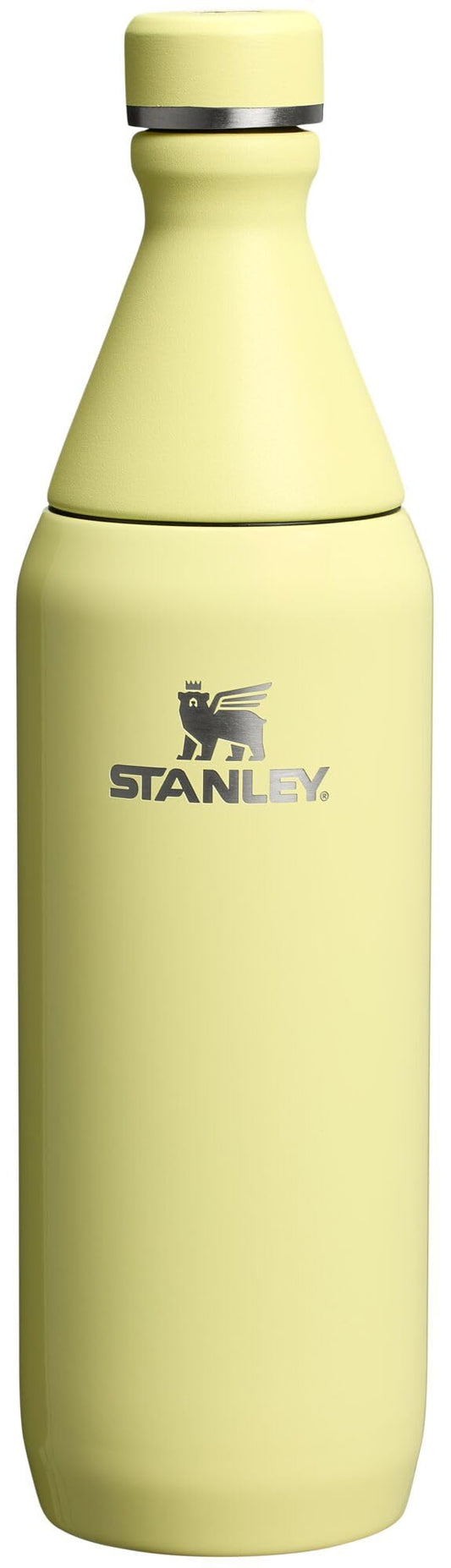 Stanley All Day Slim Bottle 20 oz | Twist off Lid with Leakproof Seal | Slim Design for Travel and Gym | Insulated Stainless Steel Water Bottle | BPA-Free | Pomelo Gloss