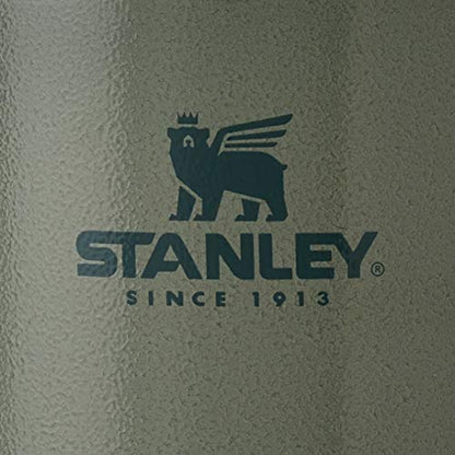 Stanley Classic Stay-Hot French Press Coffee Maker 48 oz | 5 Minute Brew, 4 Hours Hot | Mesh Filter for Coffee Grounds | Insulated Stainless Steel French Press | BPA-Free | Hammertone Green