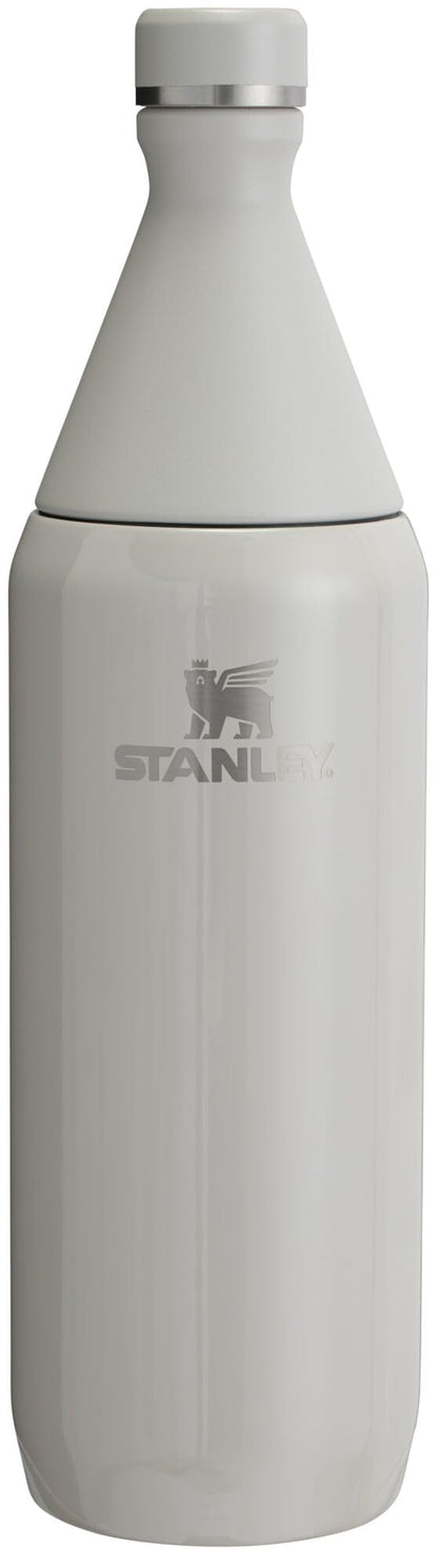 Stanley All Day Slim Bottle 34 oz | Twist On Lid with Leakproof Seal | Slim Design for Travel & Gym | Insulated Stainless Steel | BPA-Free | Ash