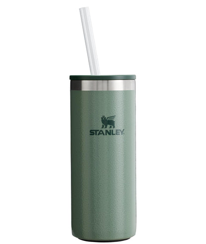 STANLEY Everyday Can Cooler Cup 10 oz Slim | Beer, Seltzers, Soda, and Energy Drinks | Doubles as Tumbler | Insulated Stainless Steel Drink Holder | BPA-Free | Hammertone Green