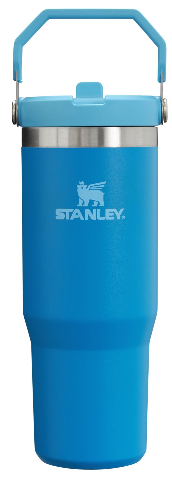 Stanley IceFlow Stainless Steel Tumbler - Vacuum Insulated Water Bottle for Home, Office or Car Reusable Cup with Straw Leak Resistant Flip Cold for 12 Hours or Iced for 2 Days, Azure, 30 OZ / 0.89 L