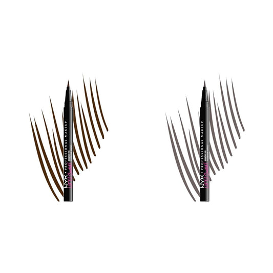 NYX Lift & Snatch Eyebrow Tint Pen Bundle - Espresso and Gray Black