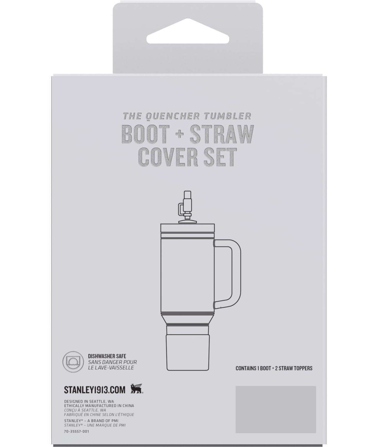 STANLEY Quencher Boot and Straw Cover Cap | Anti-Slip Silicone Protector for 40 oz Tumbler with Handle | Accessory Set for Stainless Steel Drinking Cup | BPA-Free | Sand